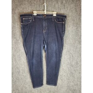 Madewell‎ Roadtripper Jeggings Women's Size 24W Dark Wash Denim Jeans Plus Size